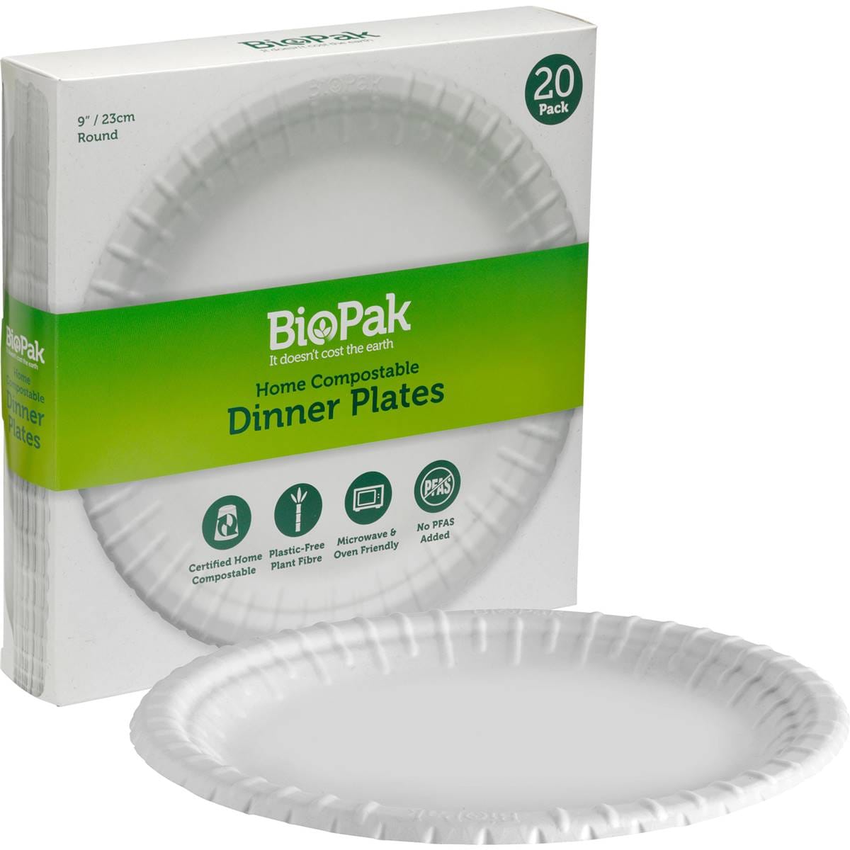 BioPak Dinner Plates 23cm