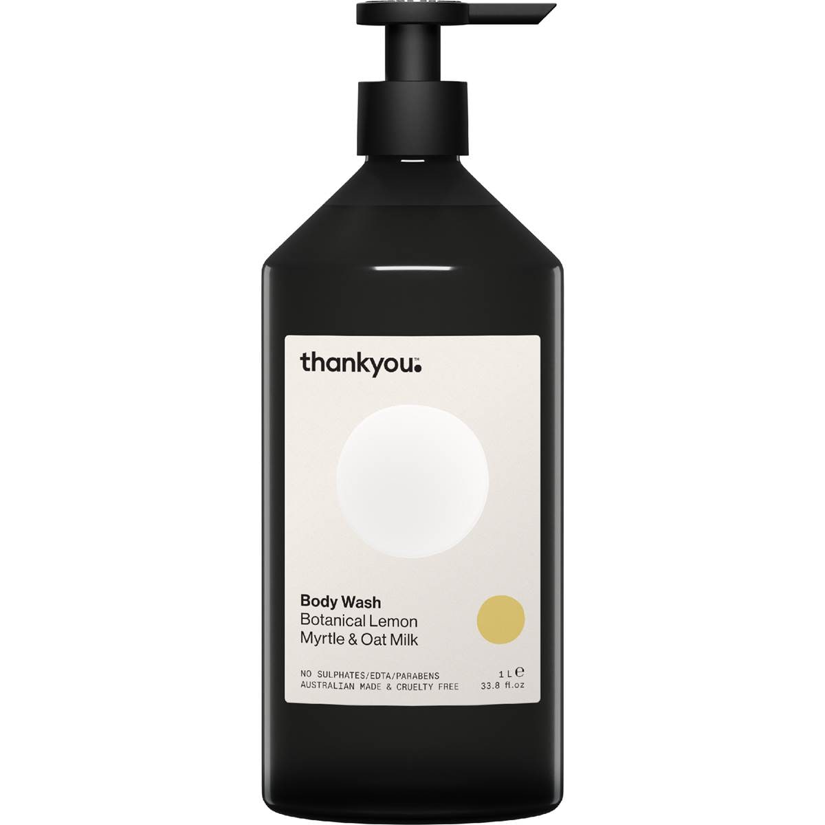Thankyou. Body Wash Botanical Lemon Myrtle & Oat Milk Pump 1L
