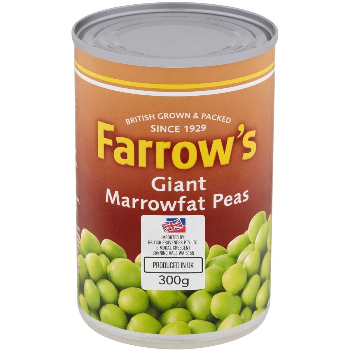Calories in Farrows Giant Marrowfat Peas