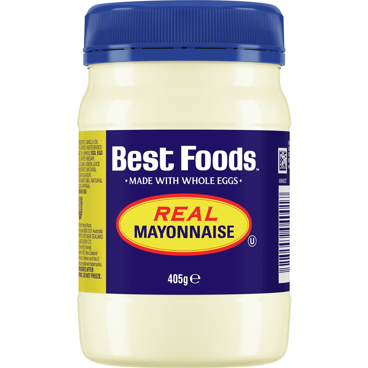 Calories in Best Foods Real Mayonnaise Calorie Counter Australia