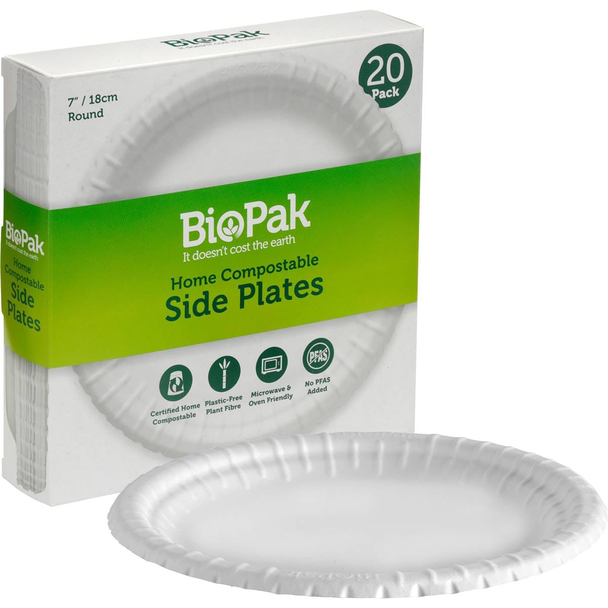 BioPak Side Plates 18cm