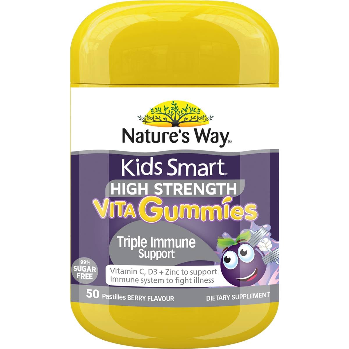 Nature's Way Kids Smart High Strength Vita Gummies Triple Immune Support 50 pack