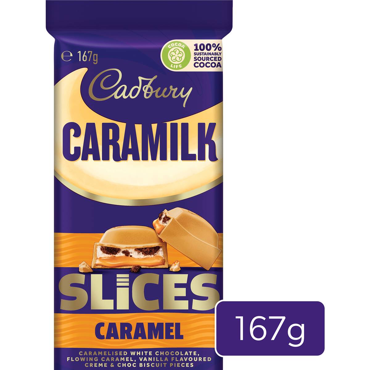 Calories in Woolworths Caramel Slices calcount