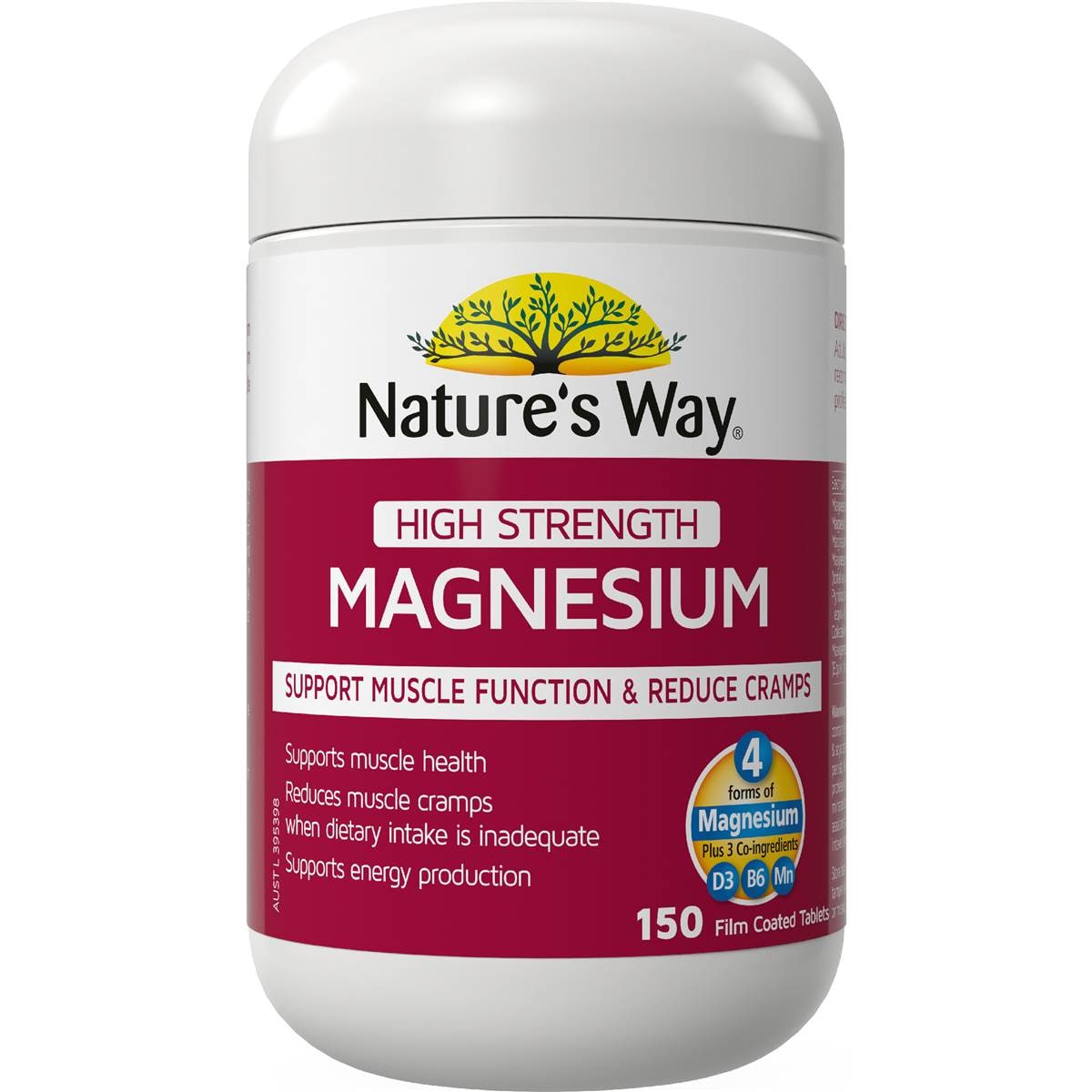 Nature's Way Magnesium Tablets 150 pack