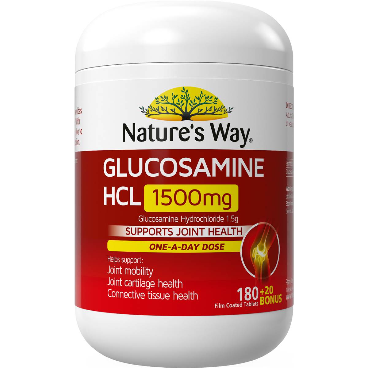 Nature's Way Glucosamine Tablets 1500Mg 180 pack