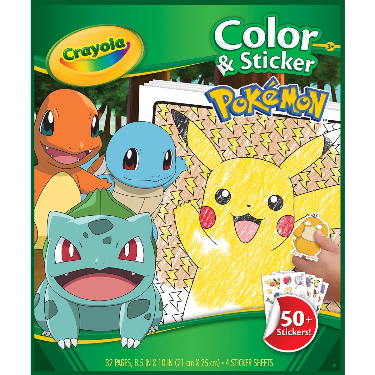 Crayola Colour & Sticker Book Pokemon 32 Pages