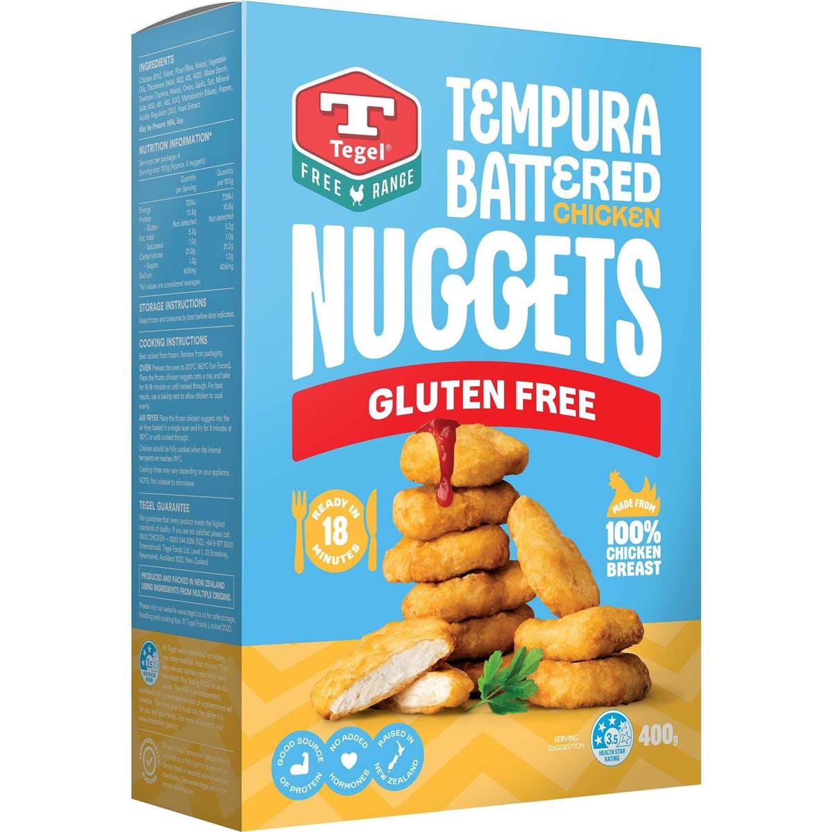 Tegel Gluten Free Tempura Chicken Nuggets