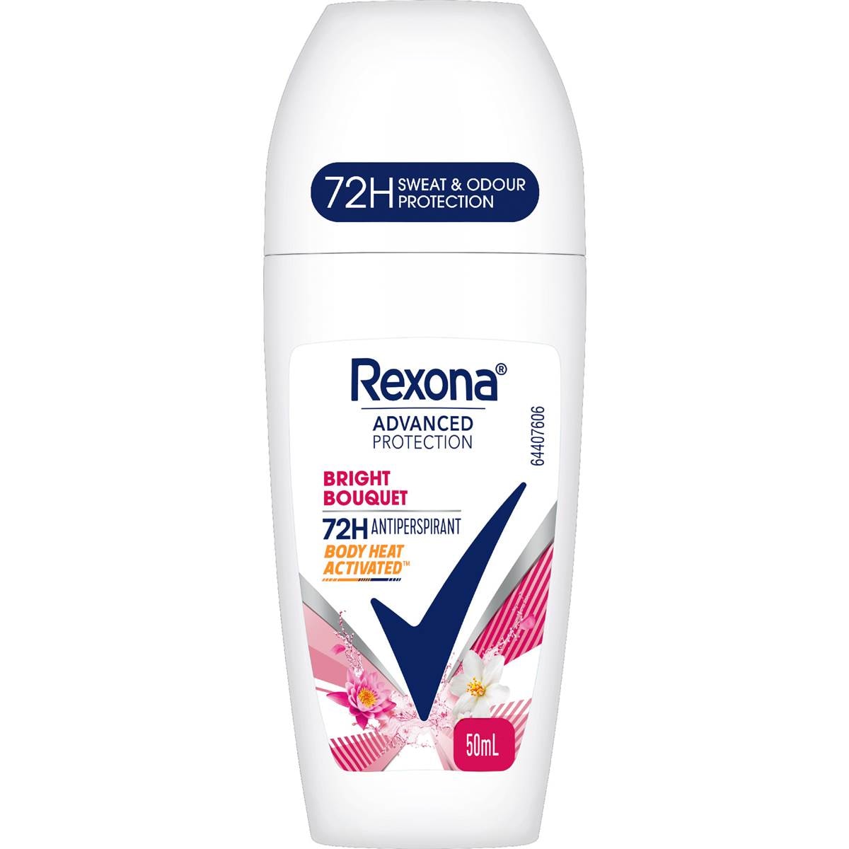 Rexona Women Advanced 72hr Deodorant Roll On Bright Bouquet 50mL