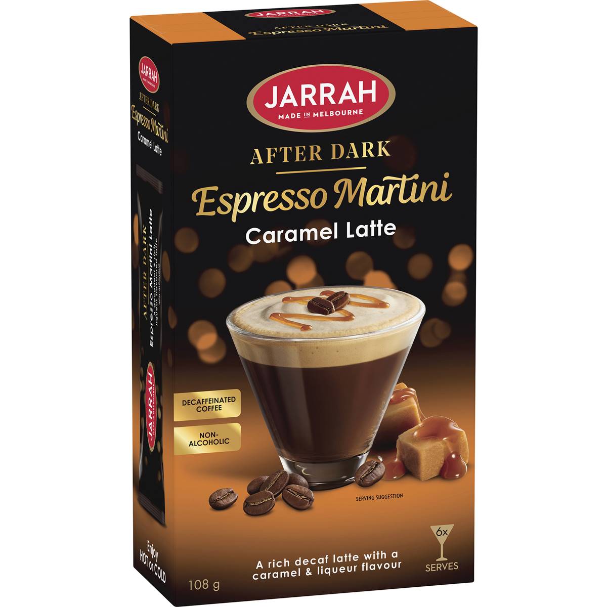 Calories in Jarrah After Dark Espresso Martini Caramel Latte