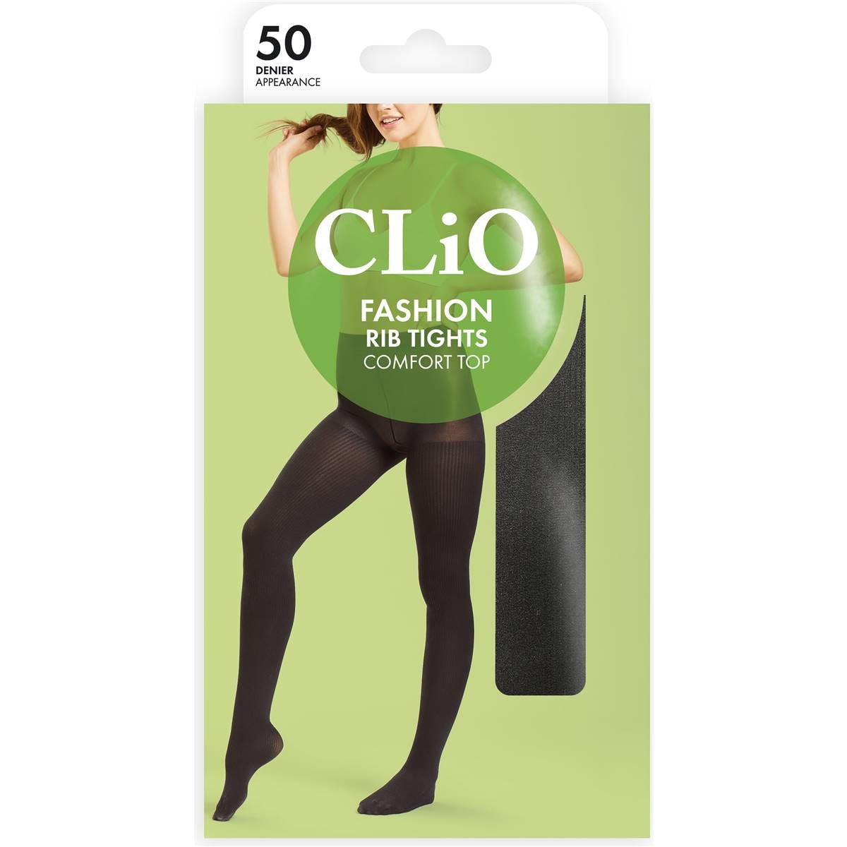 Clio Rib Tights 5- Denier Tall-Extra Tall