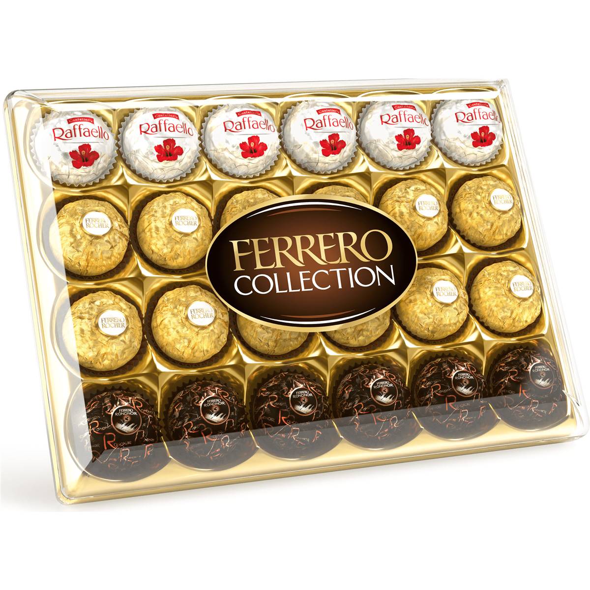 Calories in Ferrero Collection Chocolates Rocher Rondnoir Raffaello