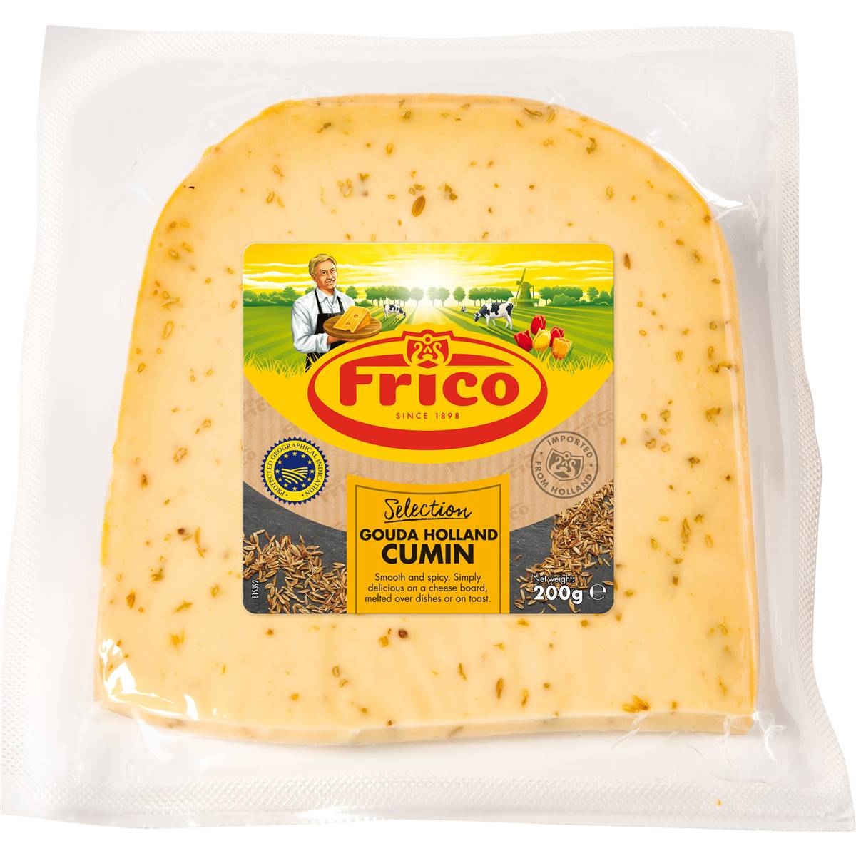 Calories in Frico Mild Edam Cheese Wedge calcount
