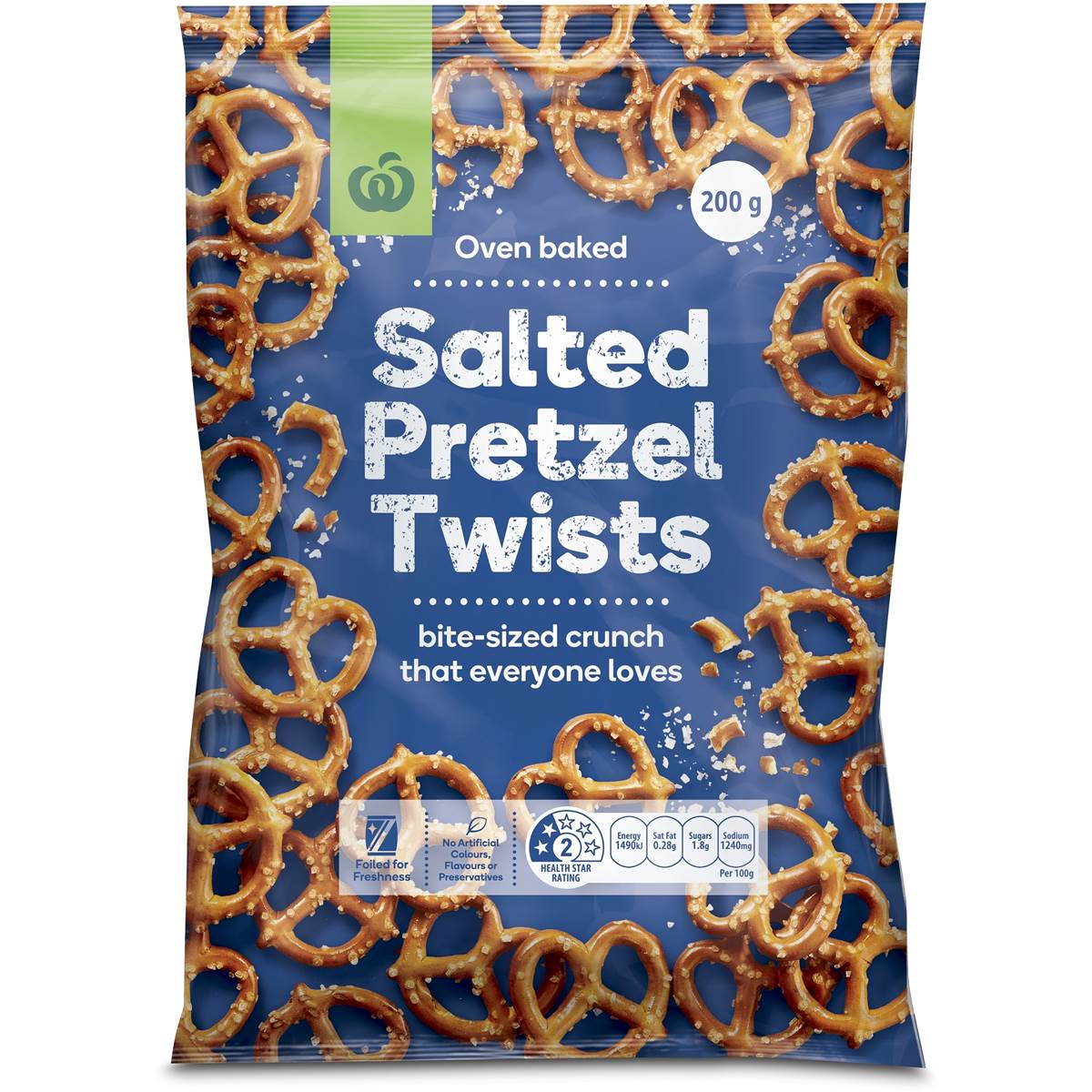 Calories in Woolworths Salted Pretzels Twists calcount