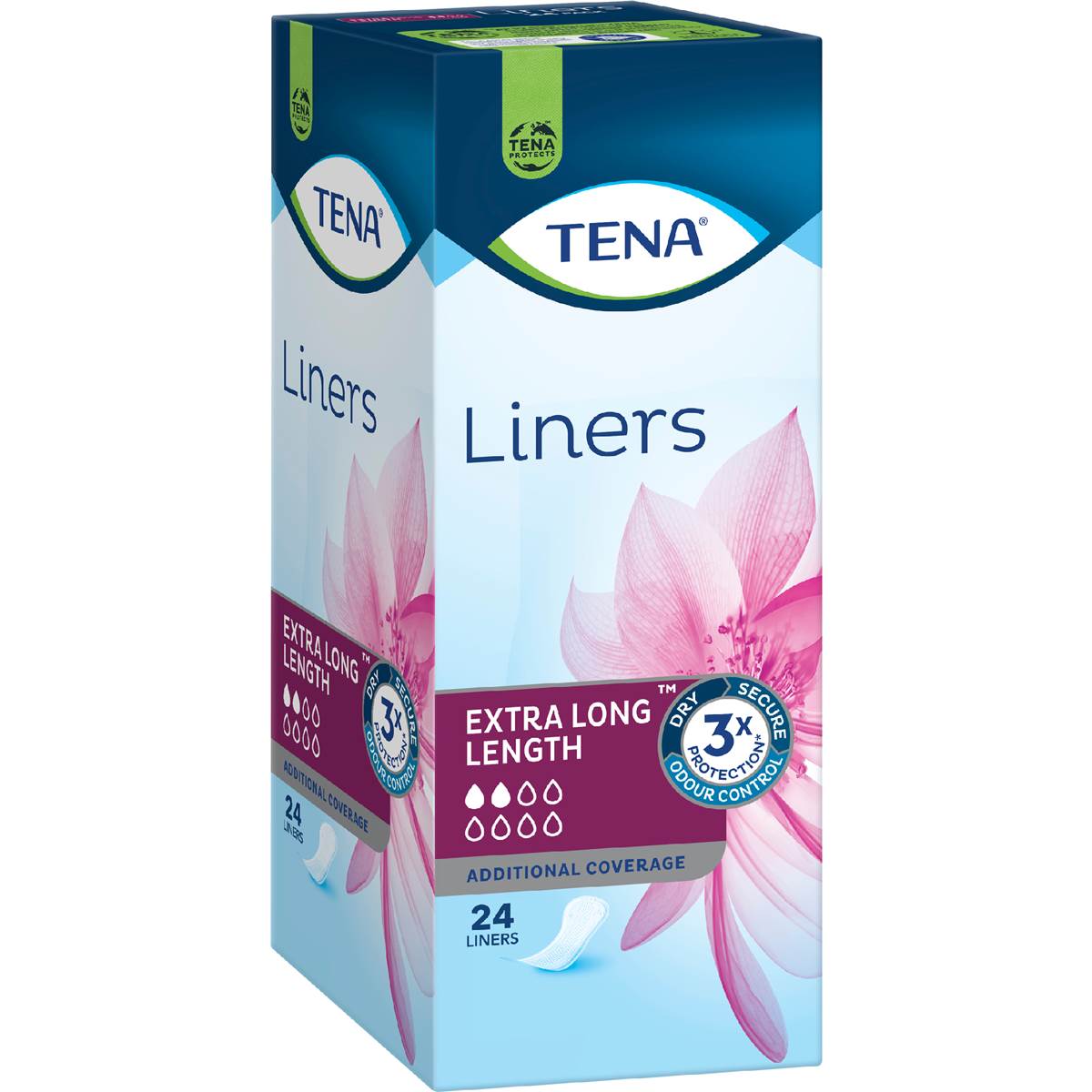 TENA Incontinence Liners Extra Long Length 24 pack