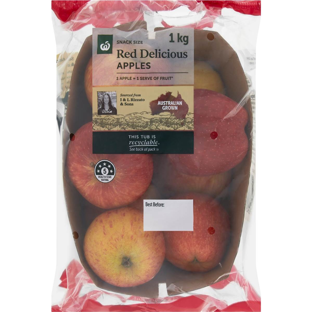 Calories in Select Apple Red Delicious calcount