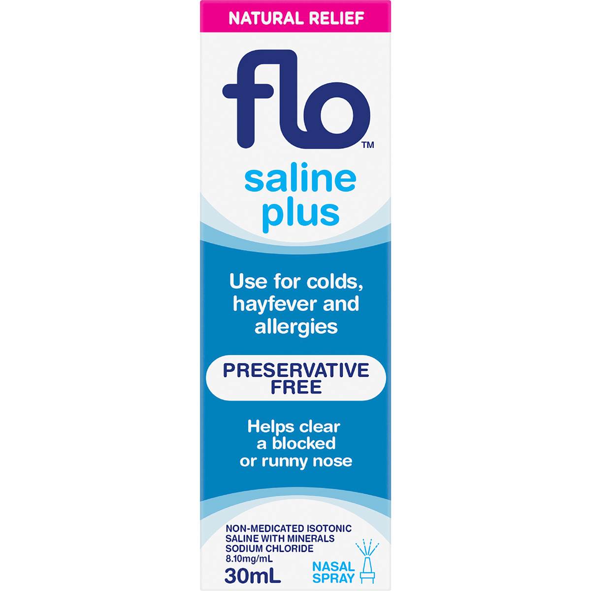 Flo Saline Plus Nasal Spray 30mL