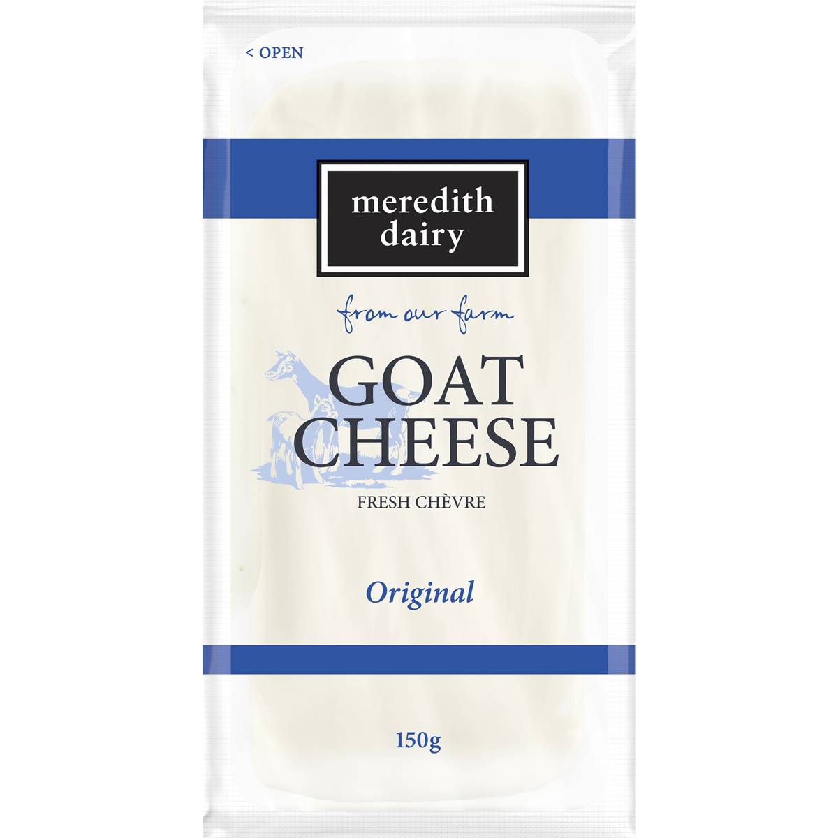 Calories in Meredith Dairy Plain Goats Cheese calcount