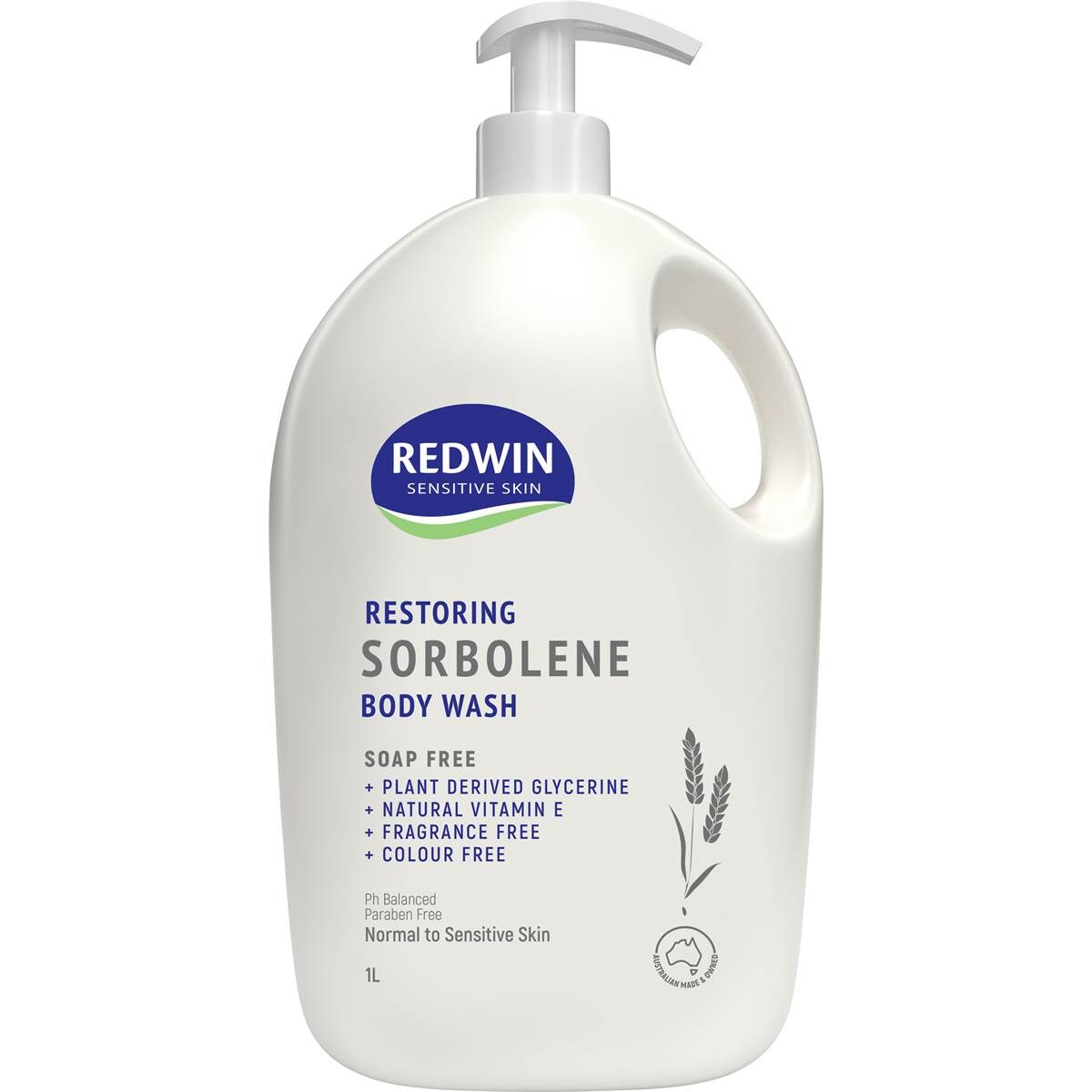 Redwin Sensitive Skin Restoring Sorbolene Soap Free Body Wash 1L