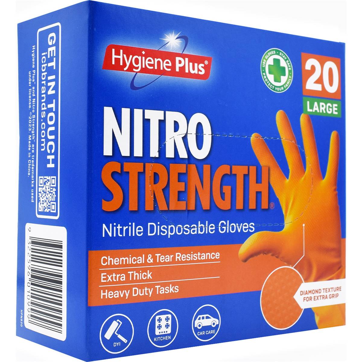 Hygiene Plus Nitro Strength Disposable Gloves
