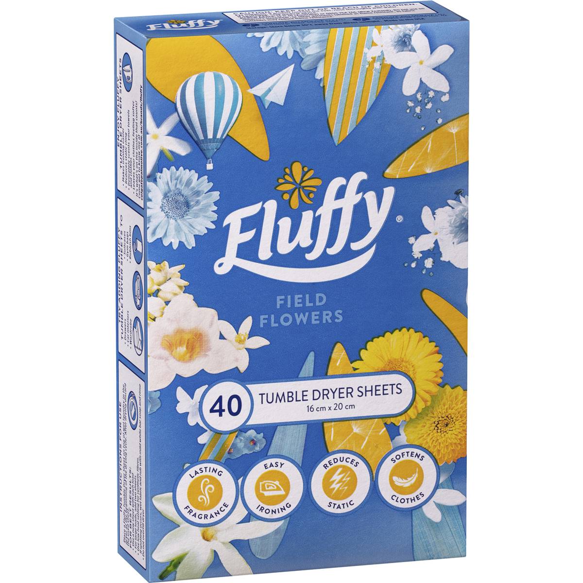 Fluffy Fabric Softener Dryer Sheets F/Flowers