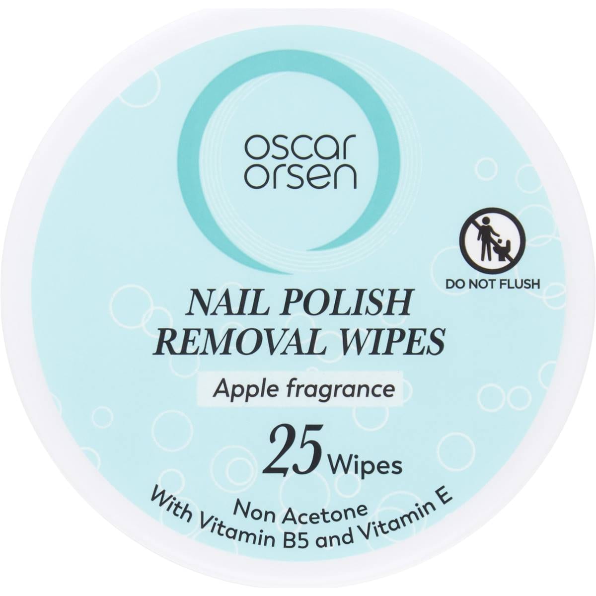 Oscar Orsen Nail Polish Removal Wipes Apple Fragrance