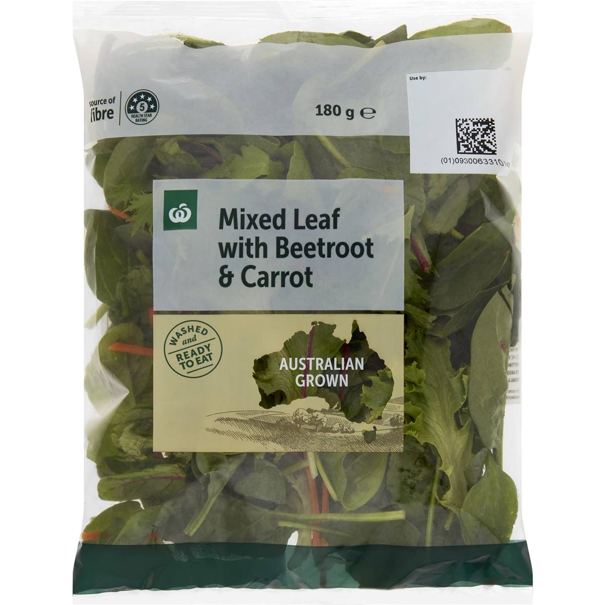Calories in Woolworths Baby Leaf Beetroot Salad With Beetroot Bag