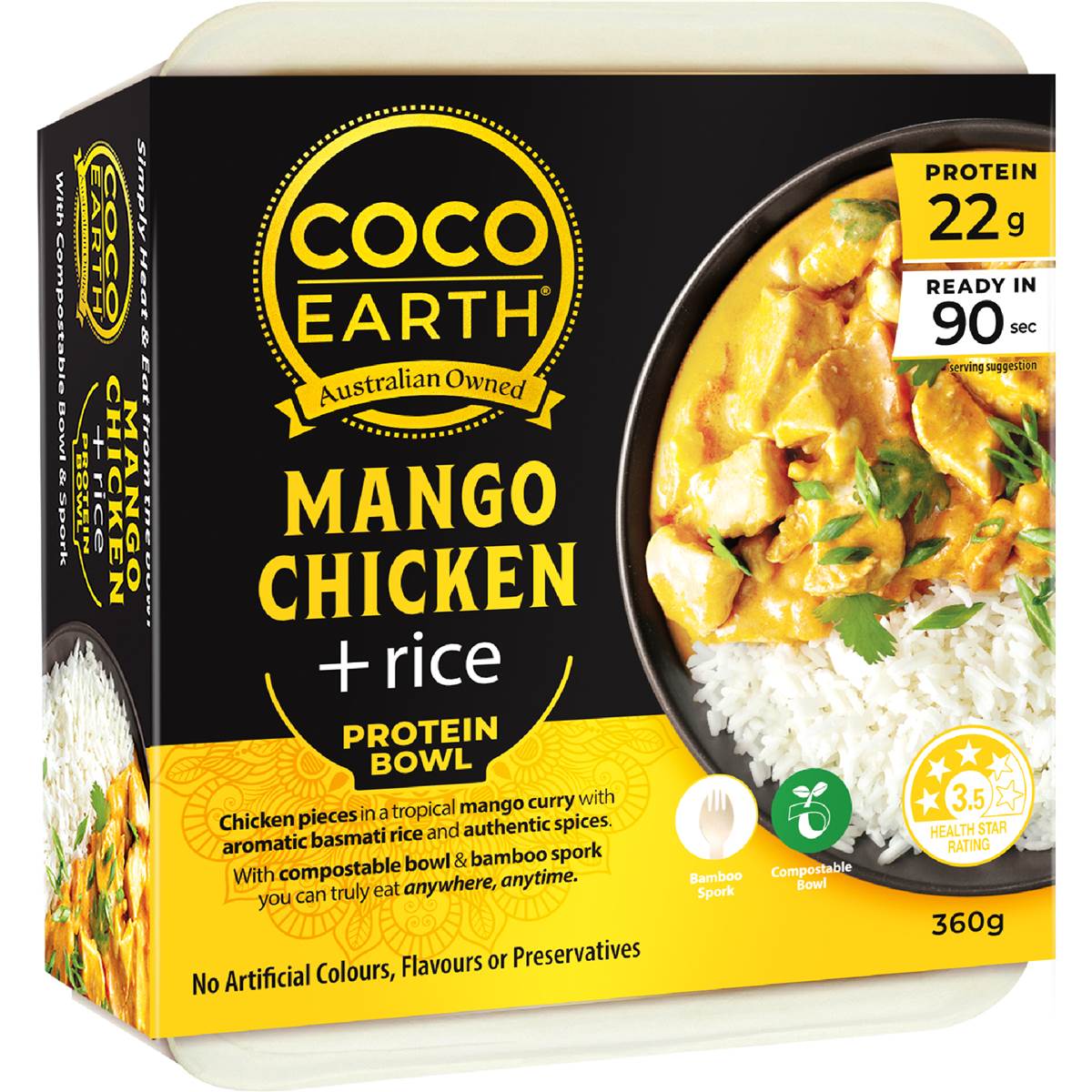 Coco Earth Mango Chicken With Rice 360g
