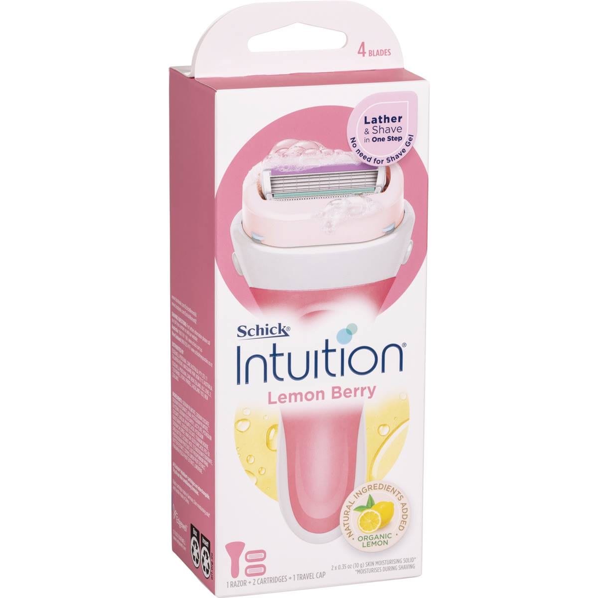 Schick Intuition Lemon Berry Razor & 2 Cartridge Set each – Woolworths