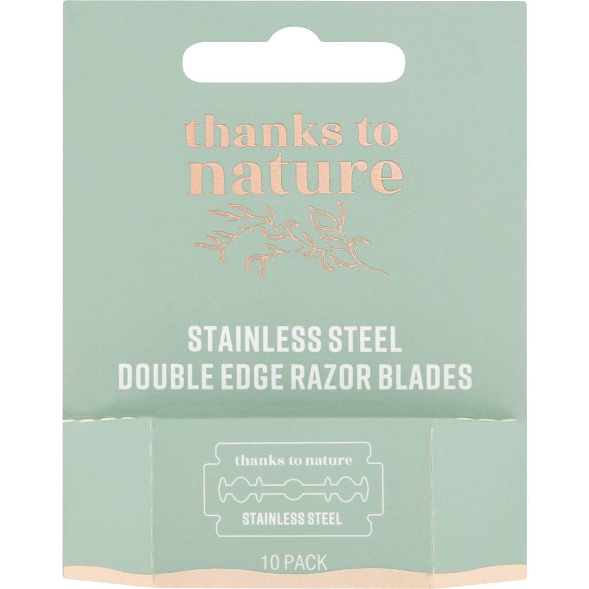 Thanks To Nature Double Edge Razor Blades 10 pack