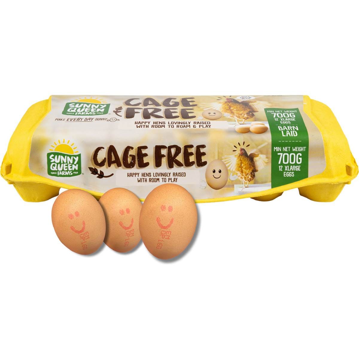 Sunny Queen 12 Extra Large Cage Free Eggs