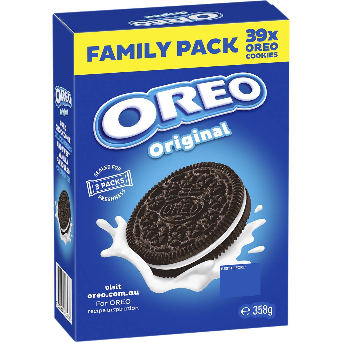 Calories in Oreo Creme Biscuits Family Pack Original calcount