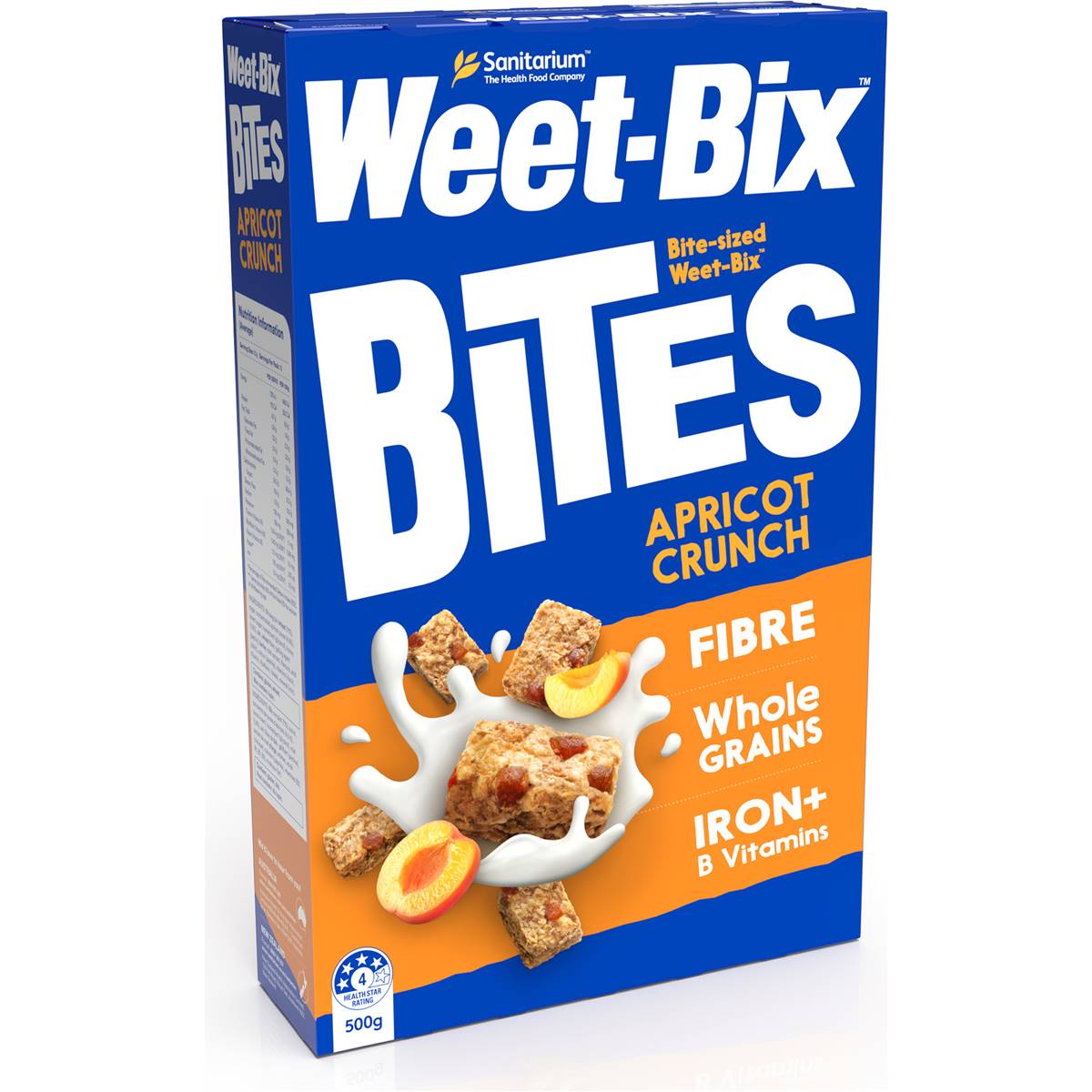 Calories in Sanitarium Weetbix Bites Apricot Breakfast Cereal calcount