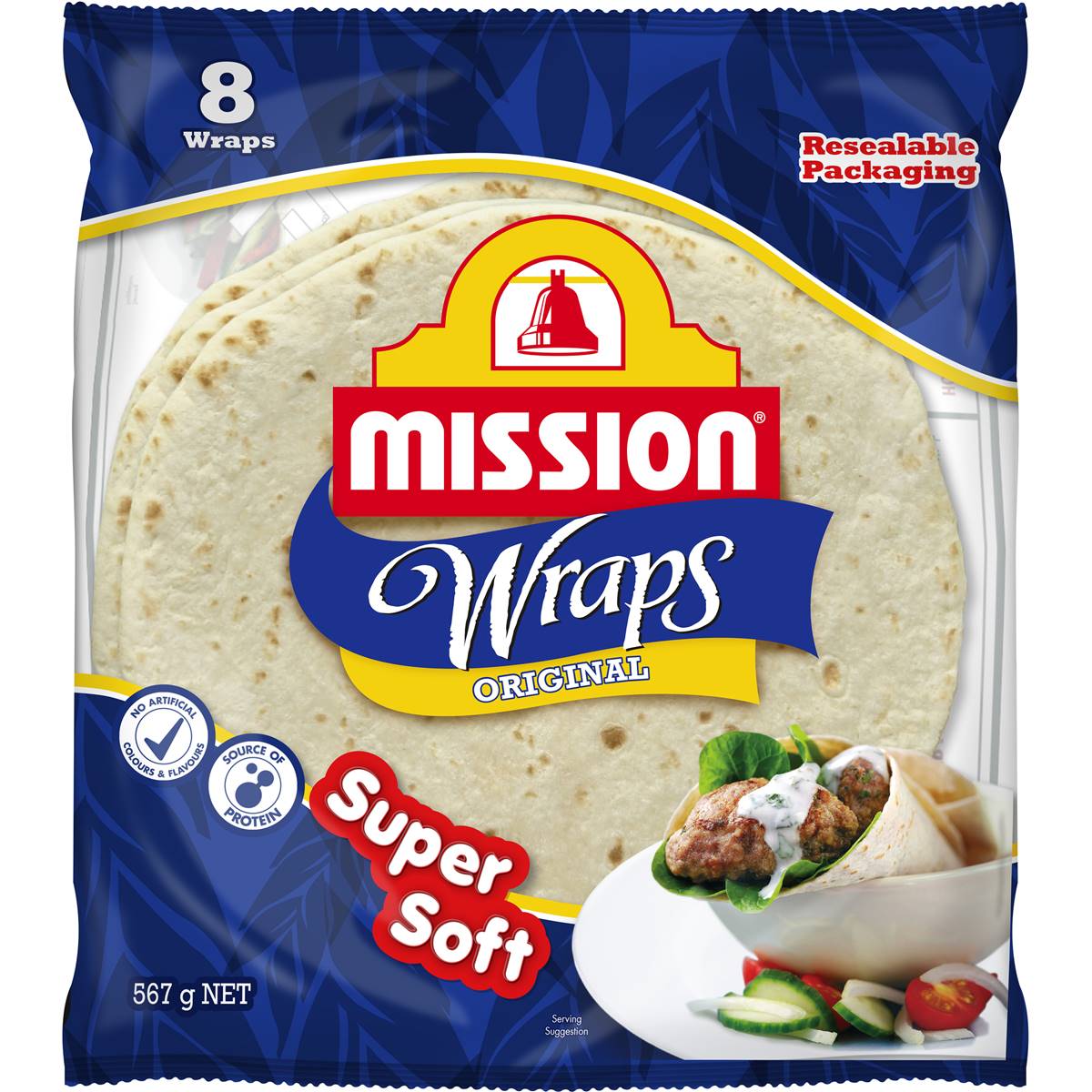 Calories in Mission Wraps Original calcount