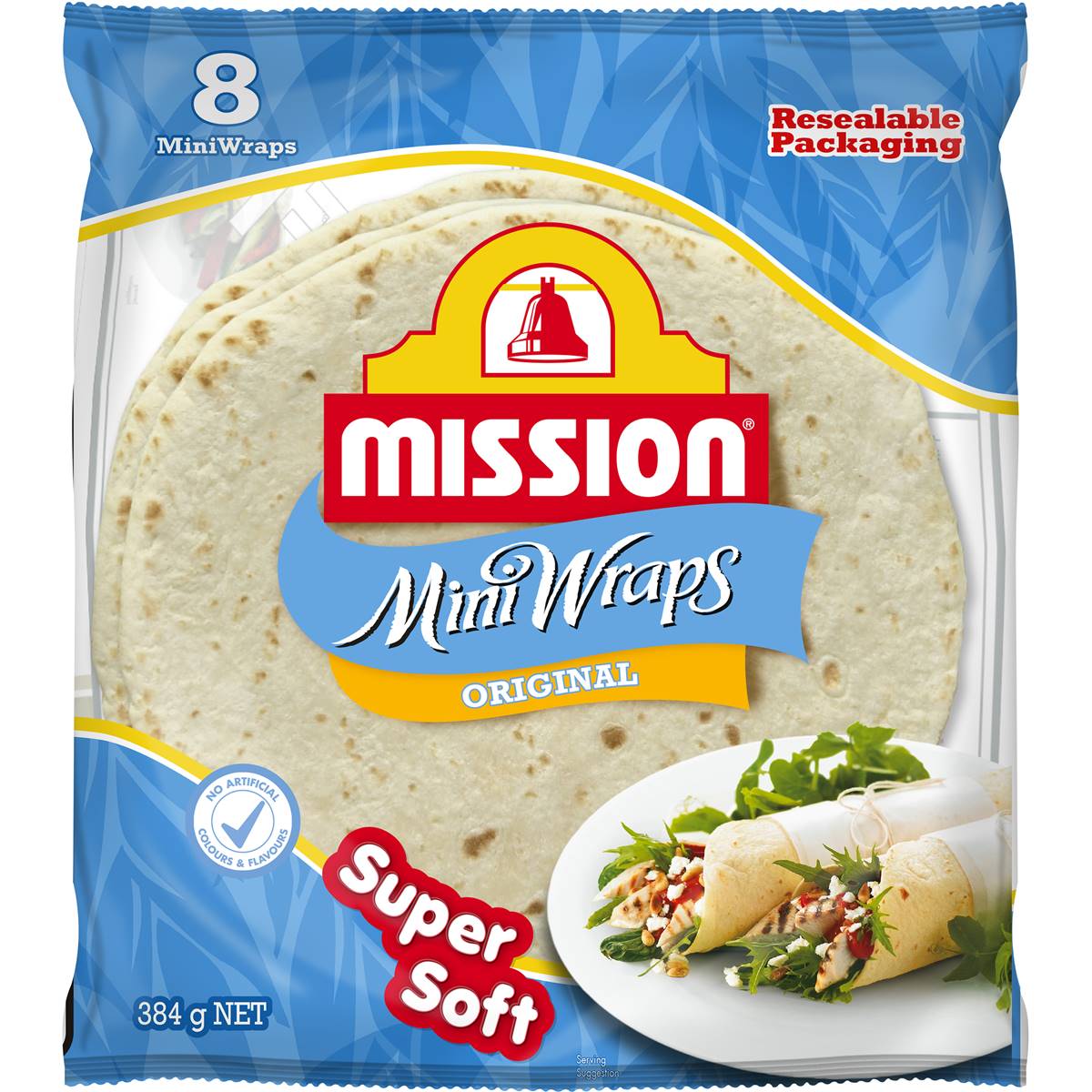 Calories in Mission Wraps Mini Original