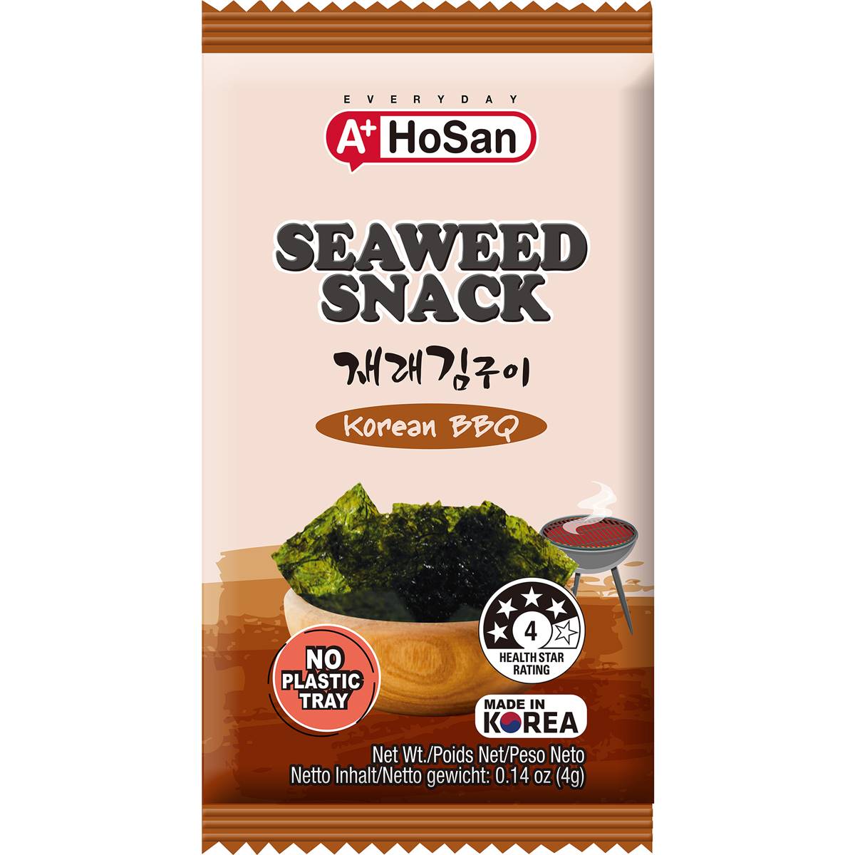 A+ + Ho San Seaweed Snack Korean BBQ