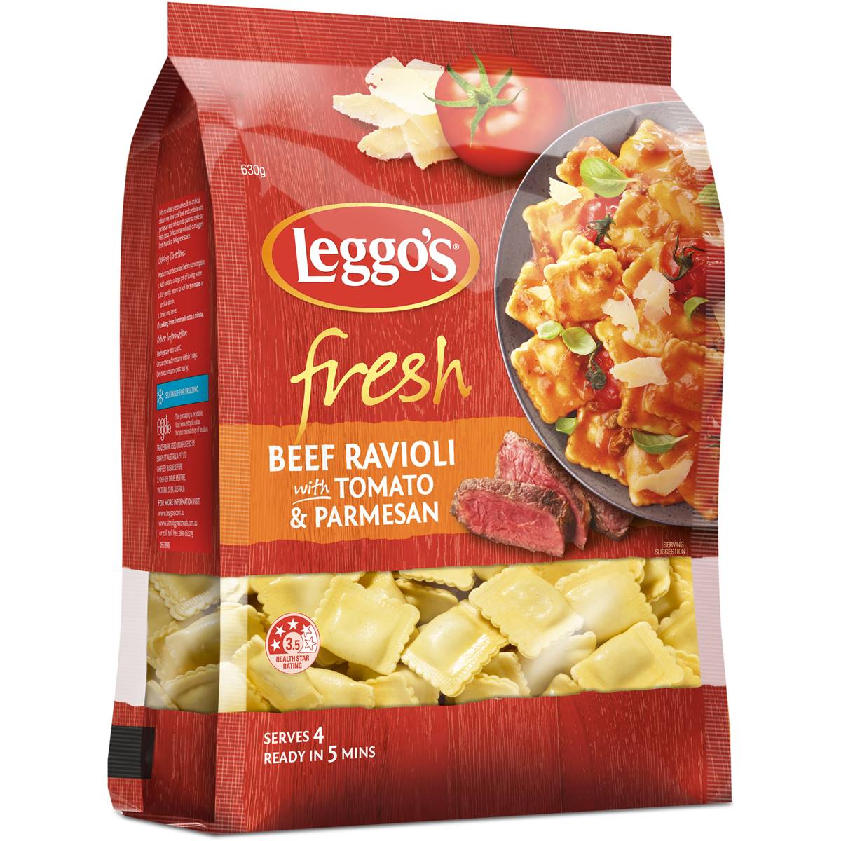Leggo's Fresh Beef Tomato & Parmesan Ravioli
