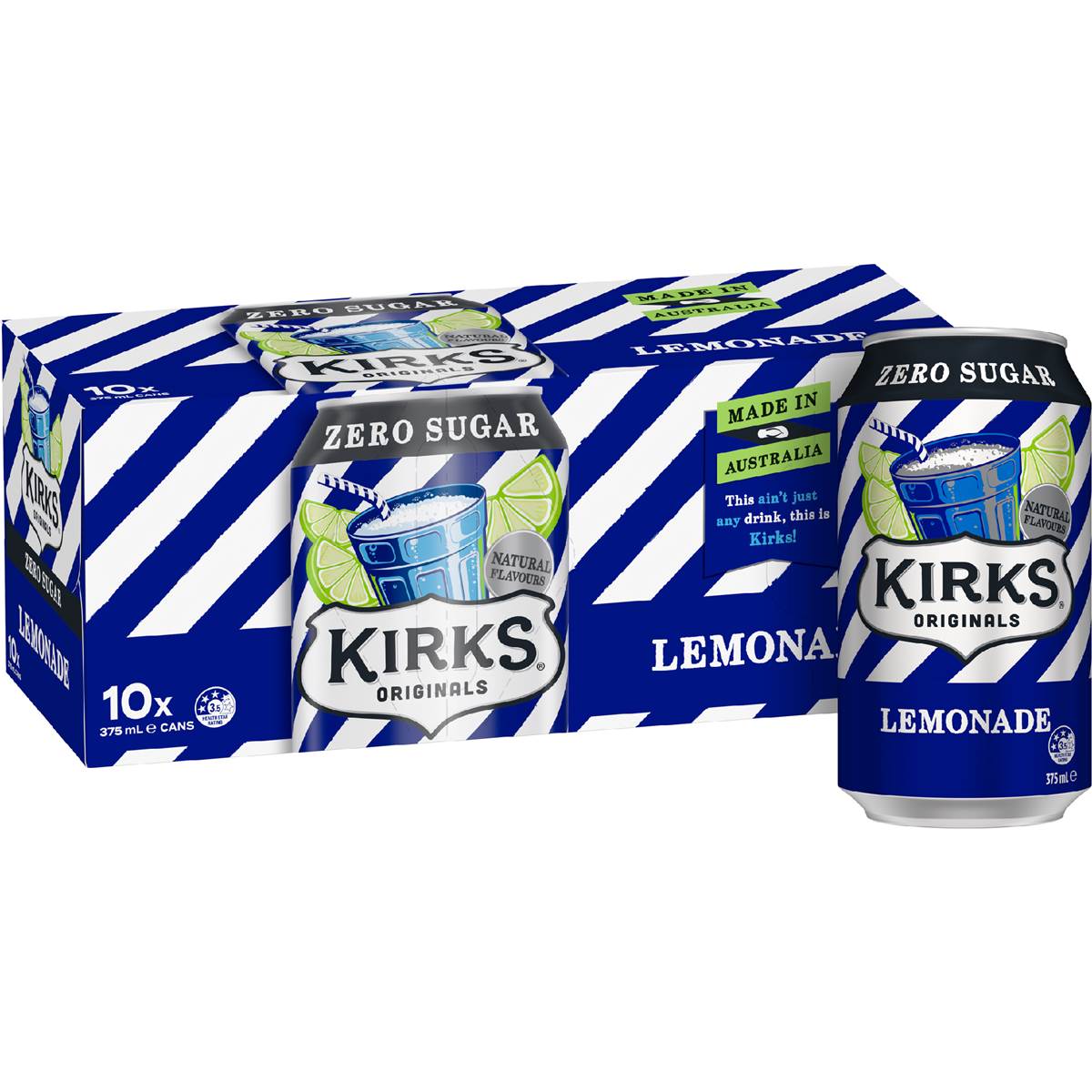 Calories in Kirks Lemonade Sugar Free Cans calcount