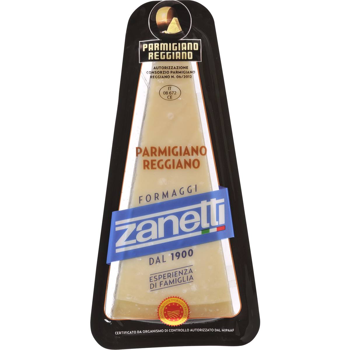 Calories in Zanetti Firm Parmigiano Reggiano