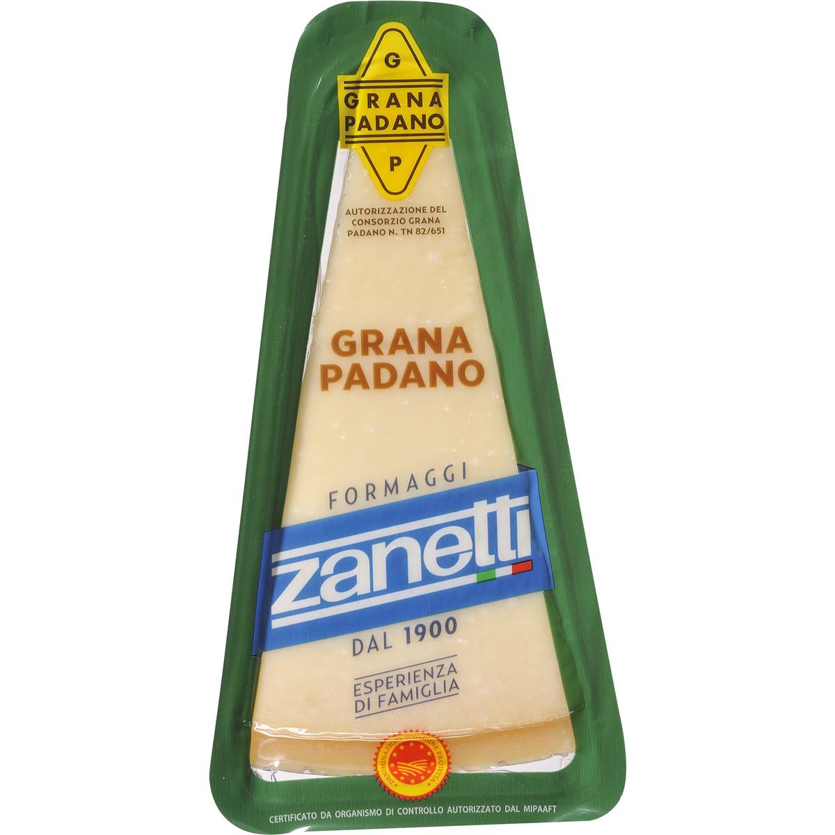 Calories in Zanetti Firm Parmesan Cheese Grana Padano
