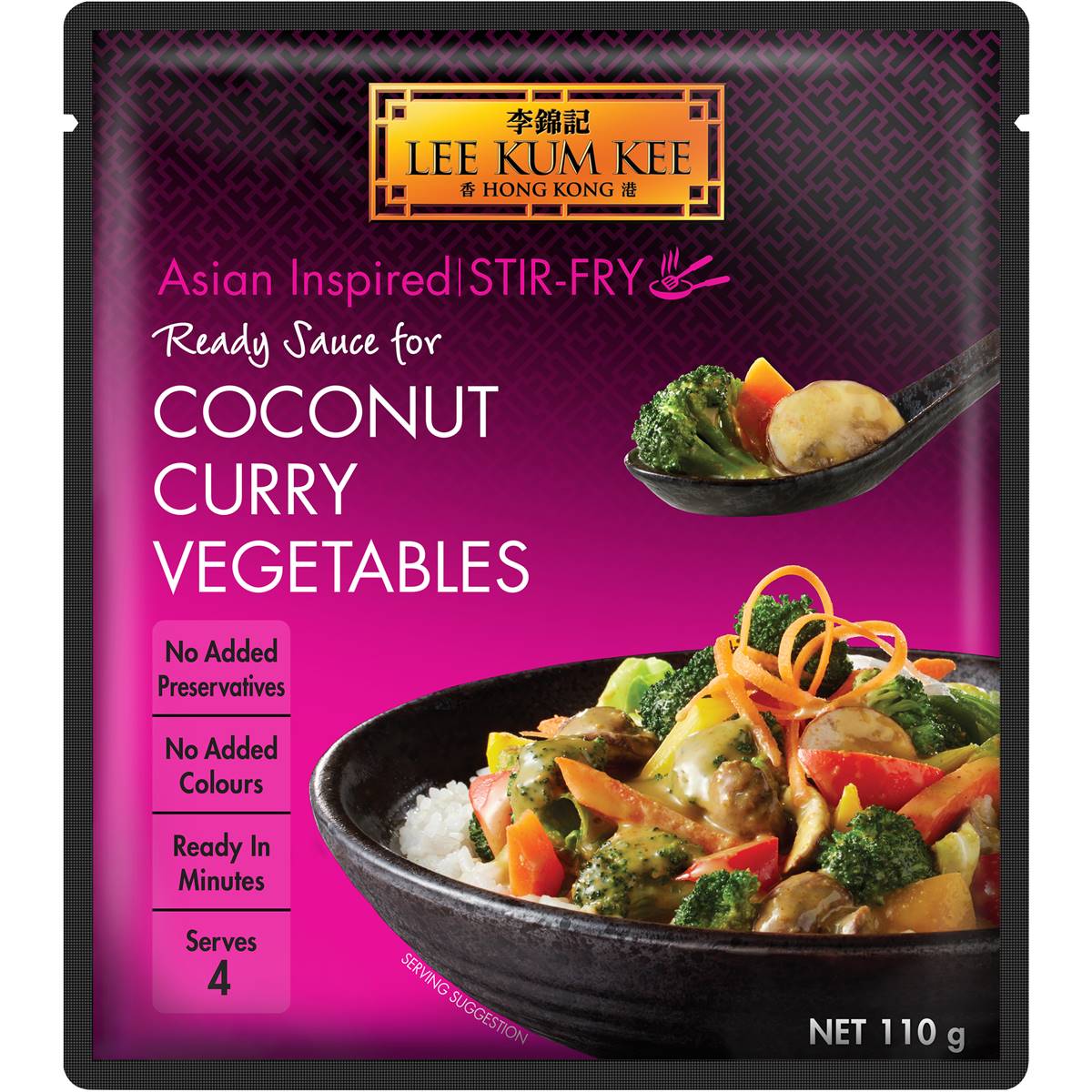 Calories in Lee Kum Kee Paste Coconut Curry Vegetables calcount