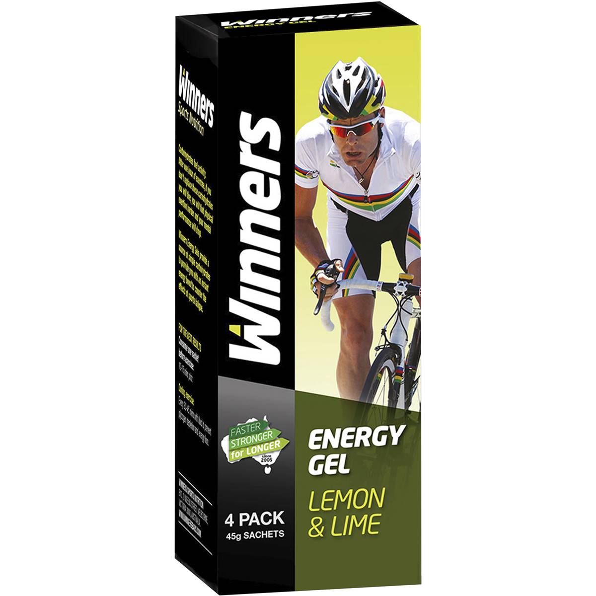 Calories in Winners Sports Nutrition Energy Gel Lemon & Lime