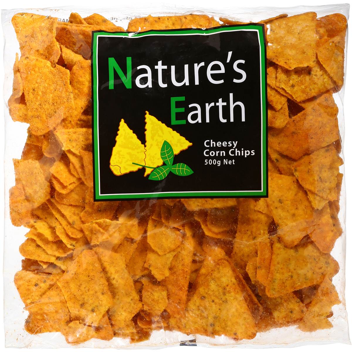 Calories in Nature's Earth Corn Chips Cheese