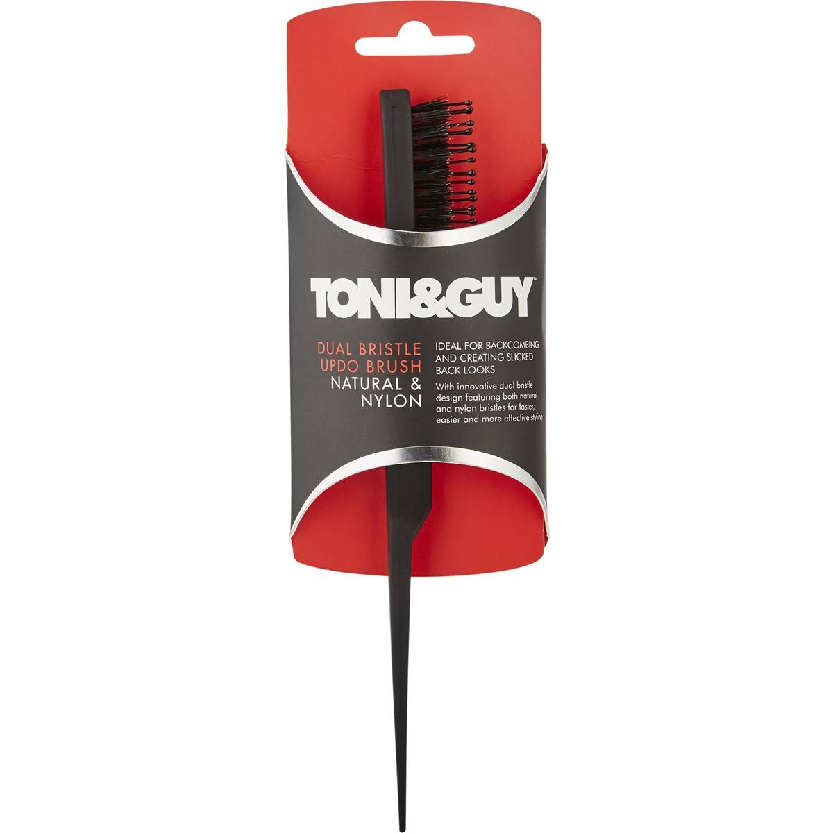 Toni & Guy Dual Bristle Up Do Brush Natural & Nylon each
