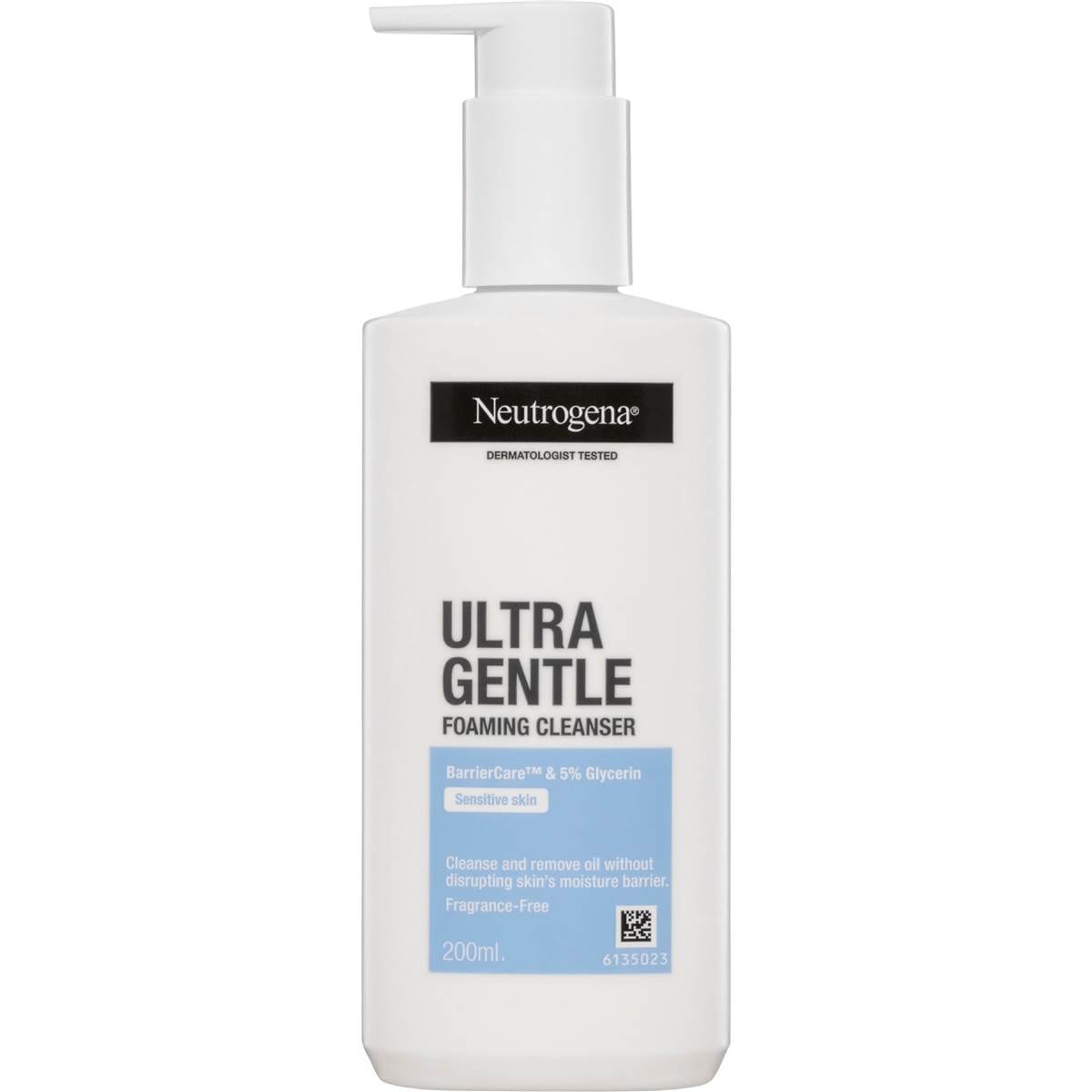 Neutrogena Ultra Gentle Foaming Face Cleanser 200mL