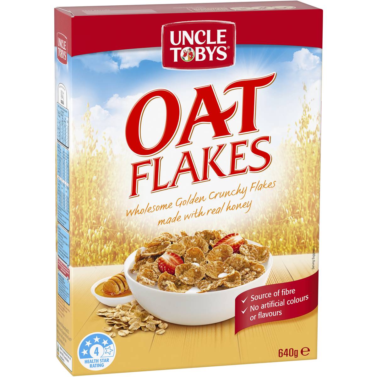 Calories in Uncle Tobys Oat Flakes Breakfast Cereal Flakes