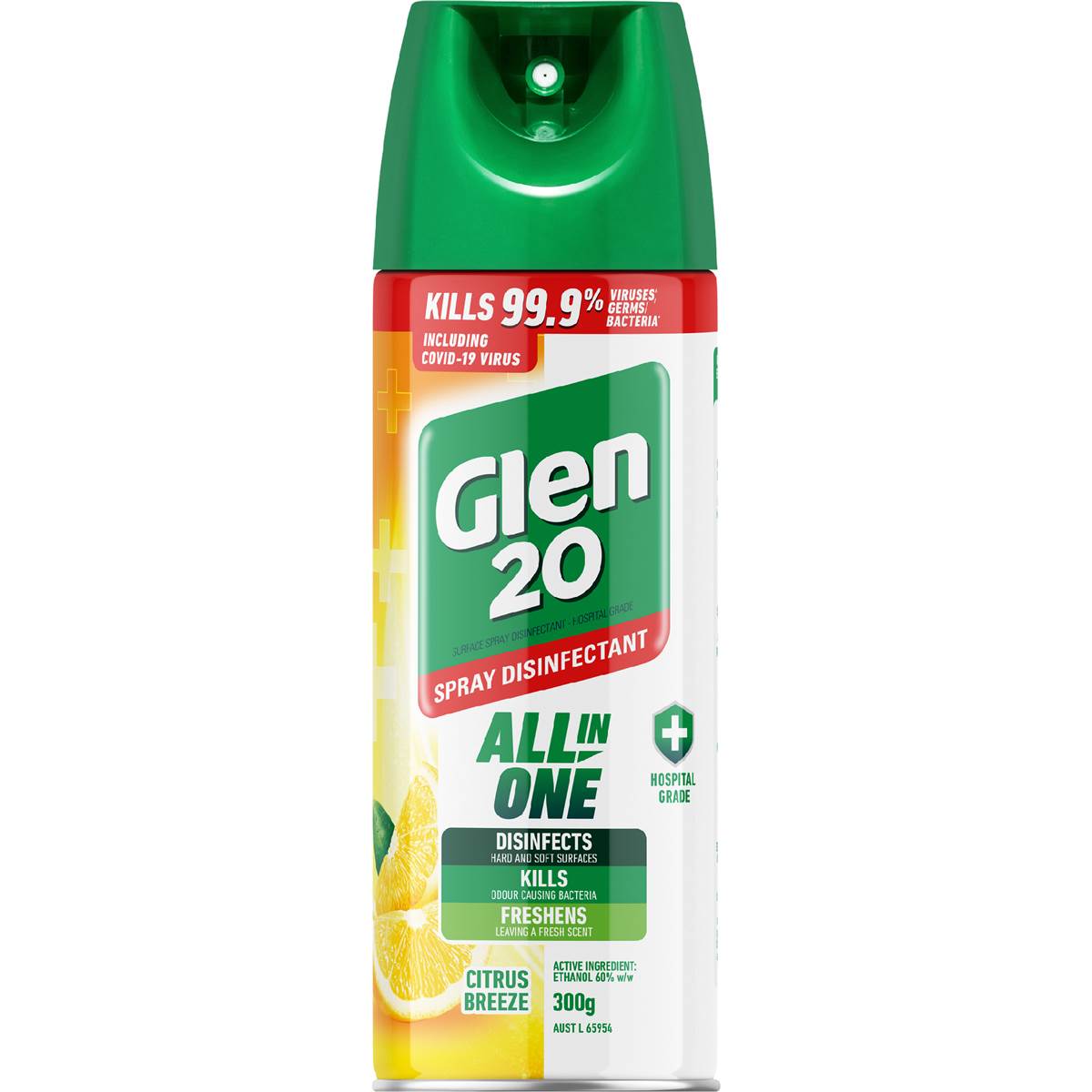Glen 20 All In One Citrus Breeze Disinfectant Spray 300g