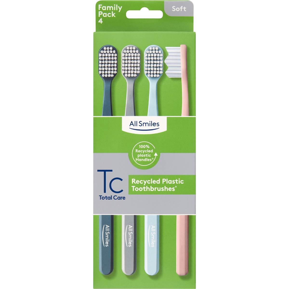 All Smiles Recycled Plastic Toothbrushes Soft