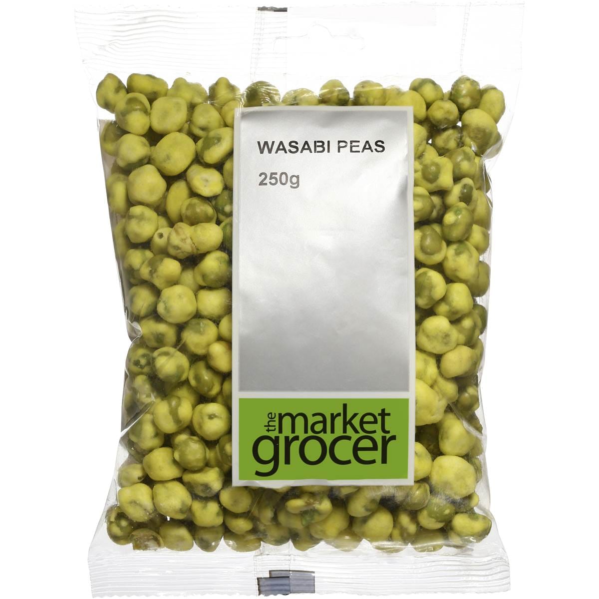 Calories in The Market Grocer Hot Wasabi Peas calcount