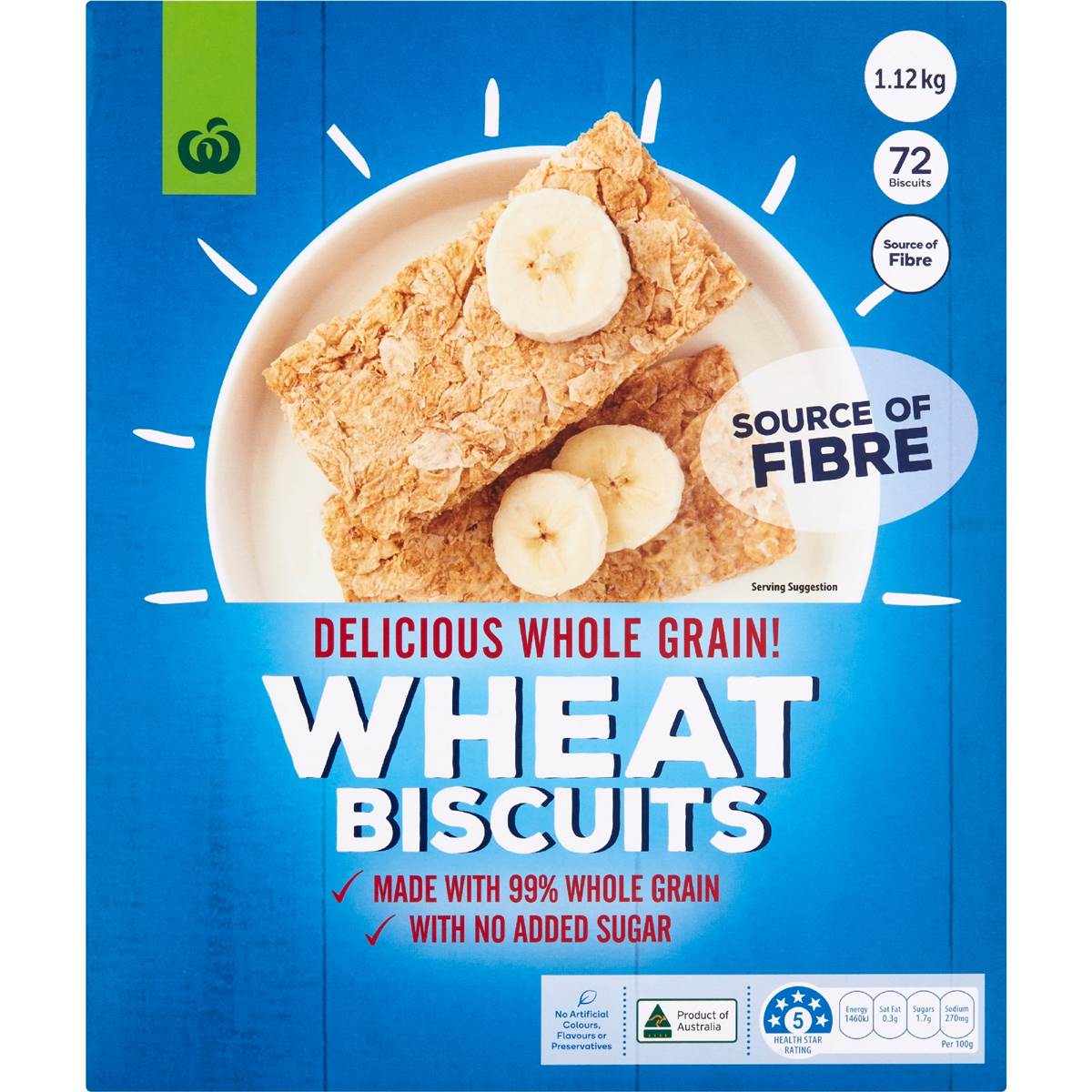 Calories in Woolworths Wheat Biscuits calcount