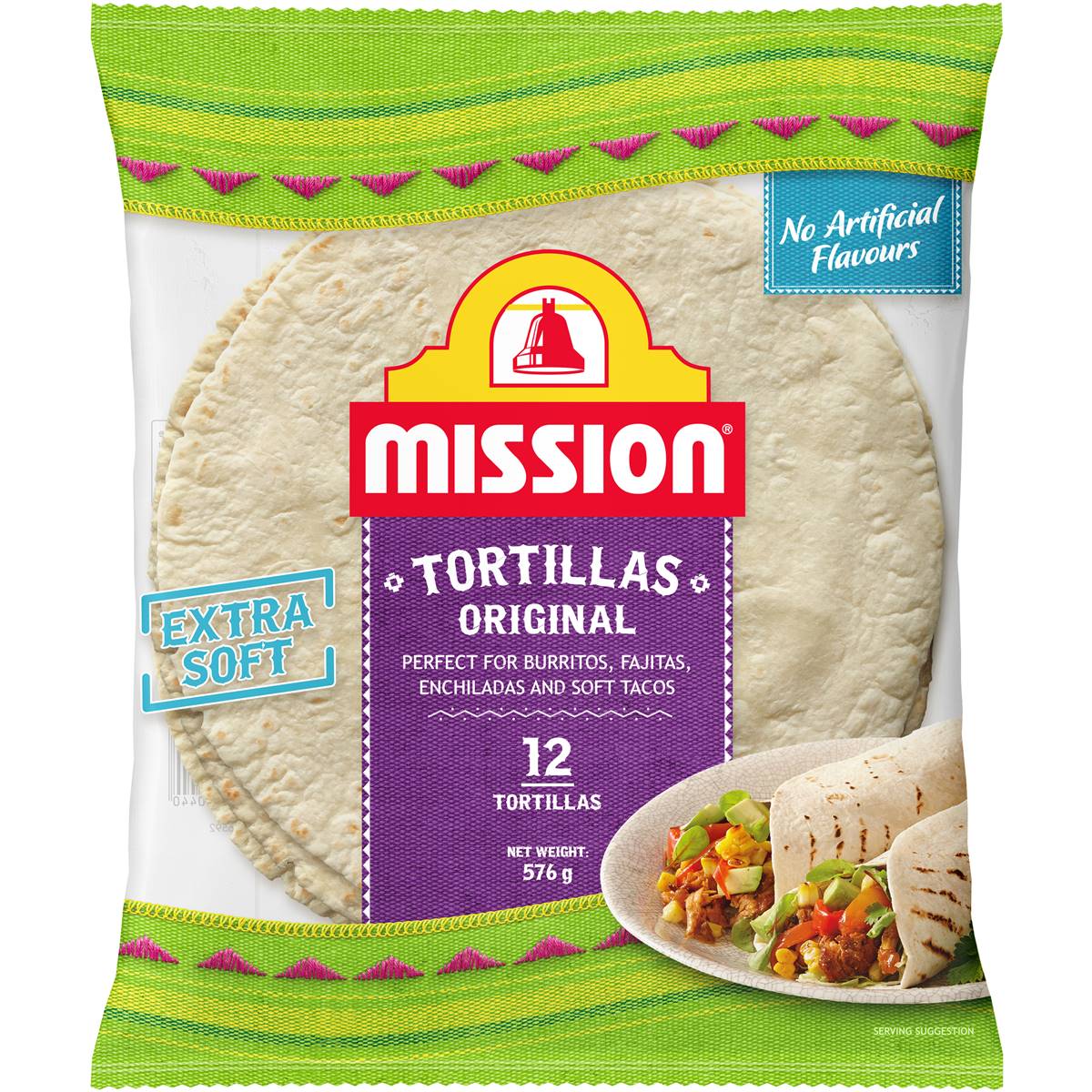 Calories in Mission Original Tortillas calcount